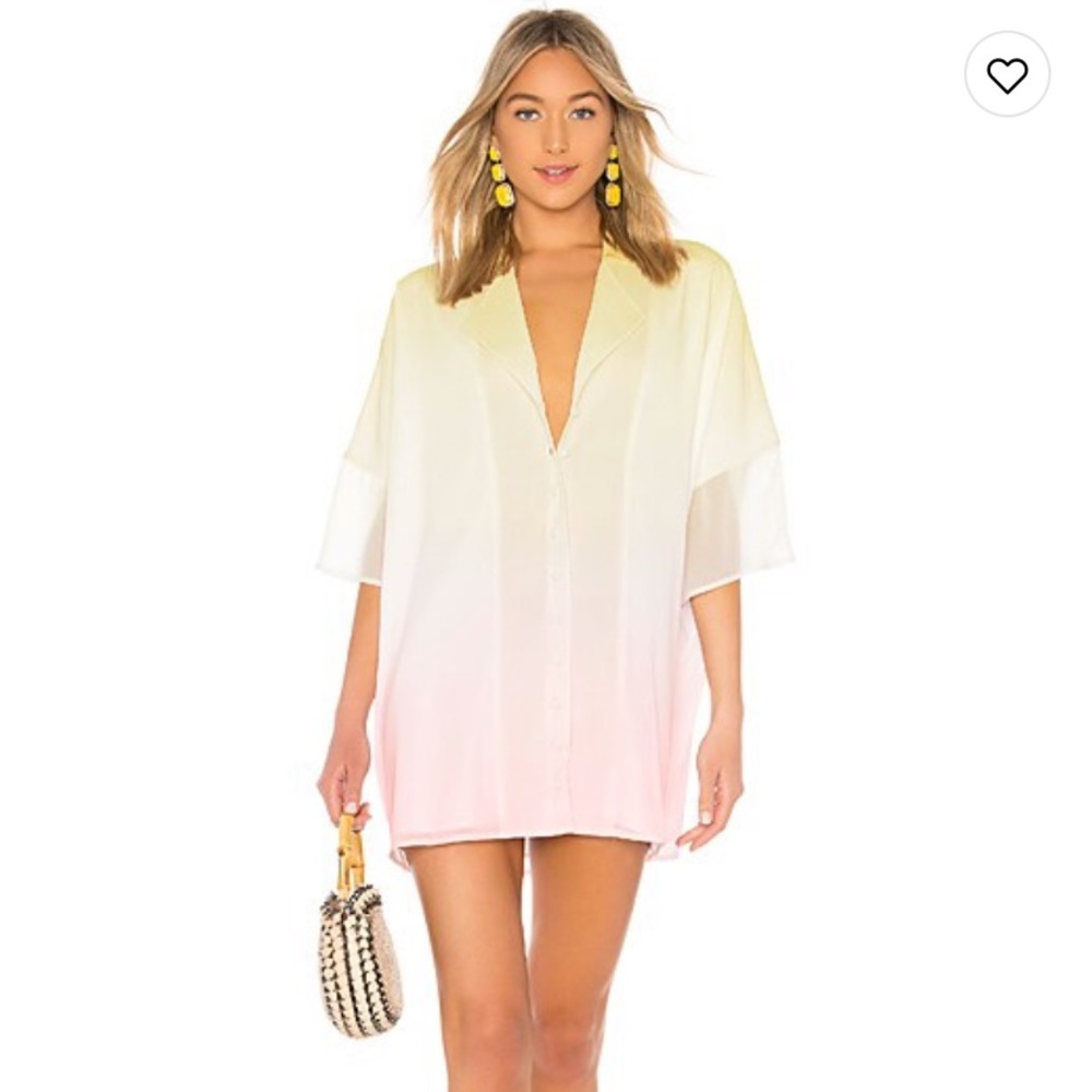 NWOT LPA Ombre Dress Shirt, SM